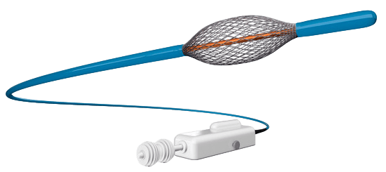 BronchoTech Resector Balloon — full product render with control handle